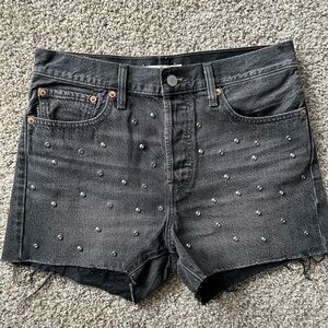 Levi’s Studded Wedgie Shorts.